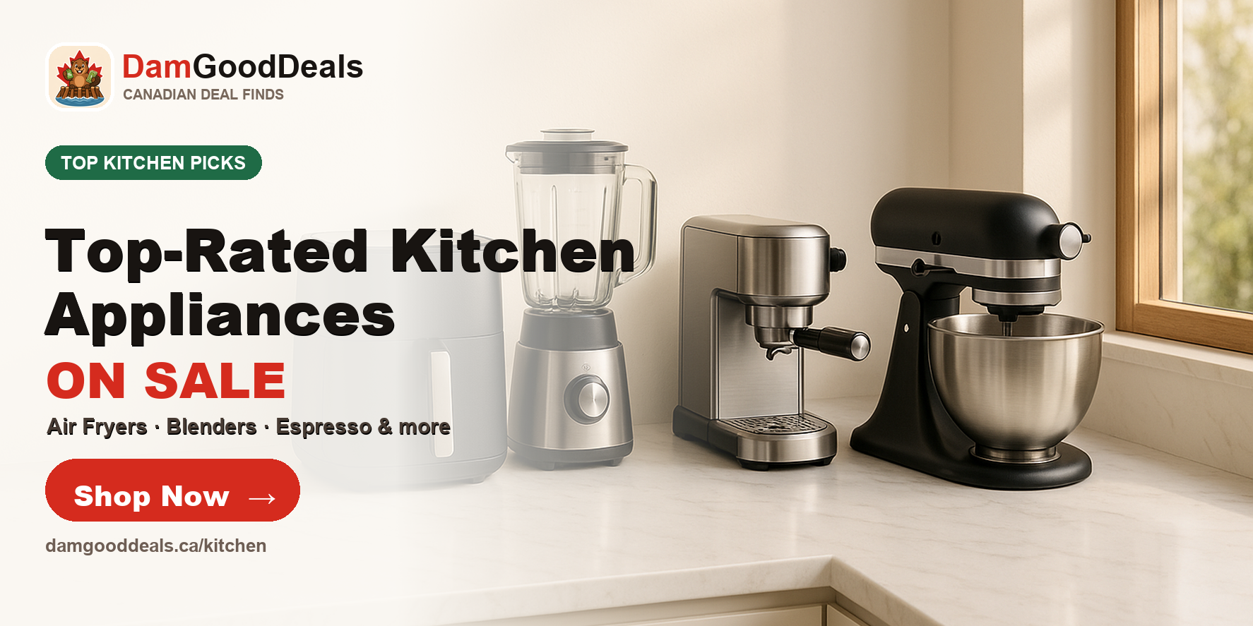 Top-rated kitchen appliances on sale on Amazon Canada from DamGoodDeals