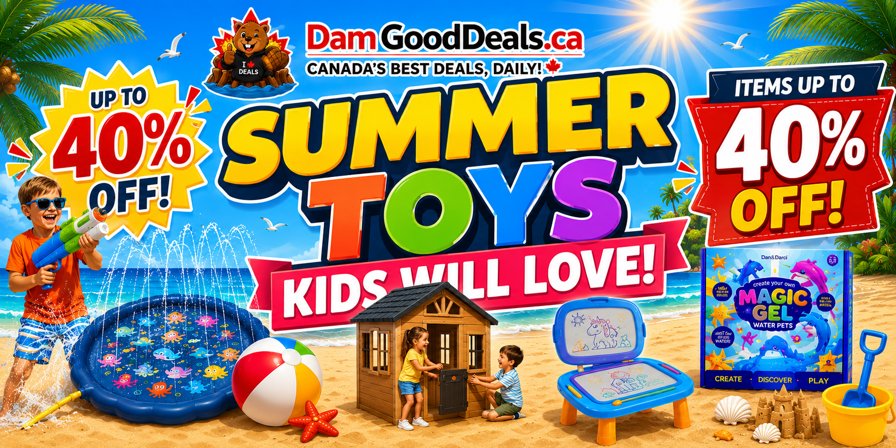 Summer Toys Kids Will Love — up to 40% off on Amazon Canada